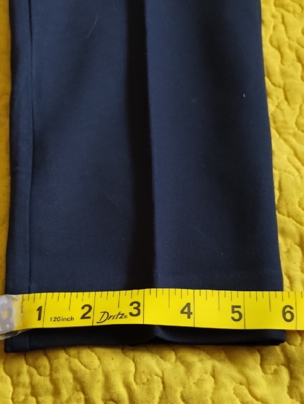 Liz Claiborne Navy Cropped Tailored Ankle Pants - Picture 12 of 12